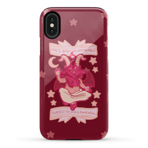 One's Body Is Inviolable Subject To One's Own Will Phone Case